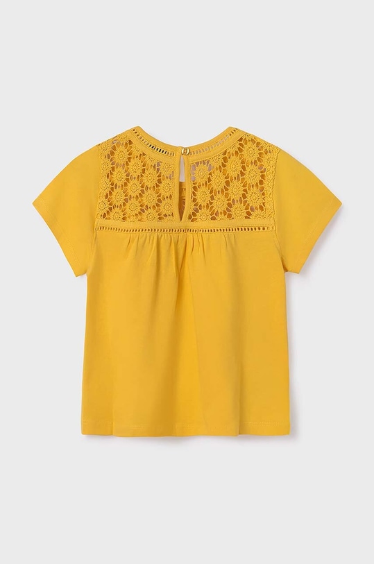 Mayoral bluza de bumbac pentru copii 6005.8E.Junior.PPYH galben SS24