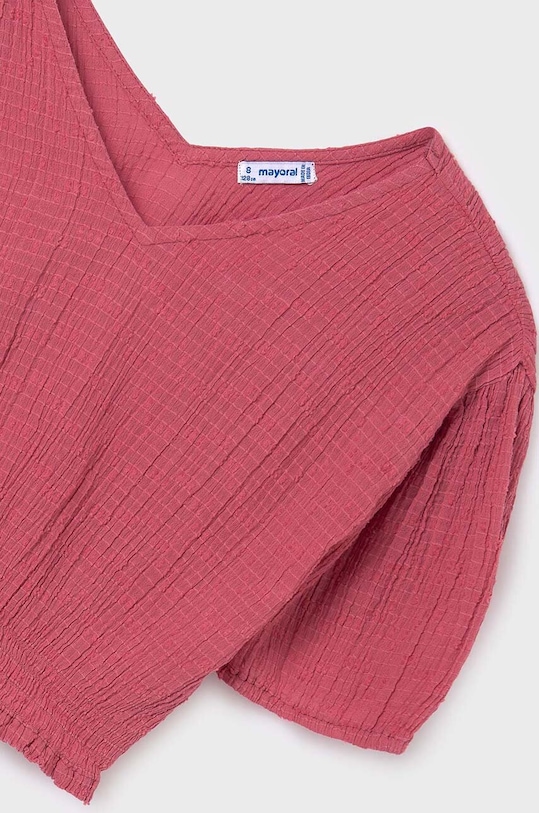 DÍVKA Dětská bavlněná halenka Mayoral 6102.8B.Junior.PPYH růžová