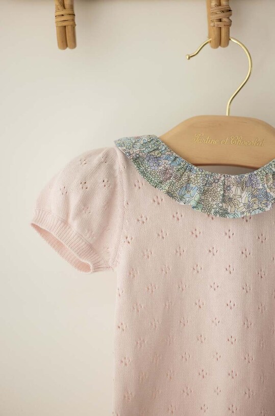 Tartine et Chocolat body din bumbac pentru bebelusi TY33040.G.80 roz