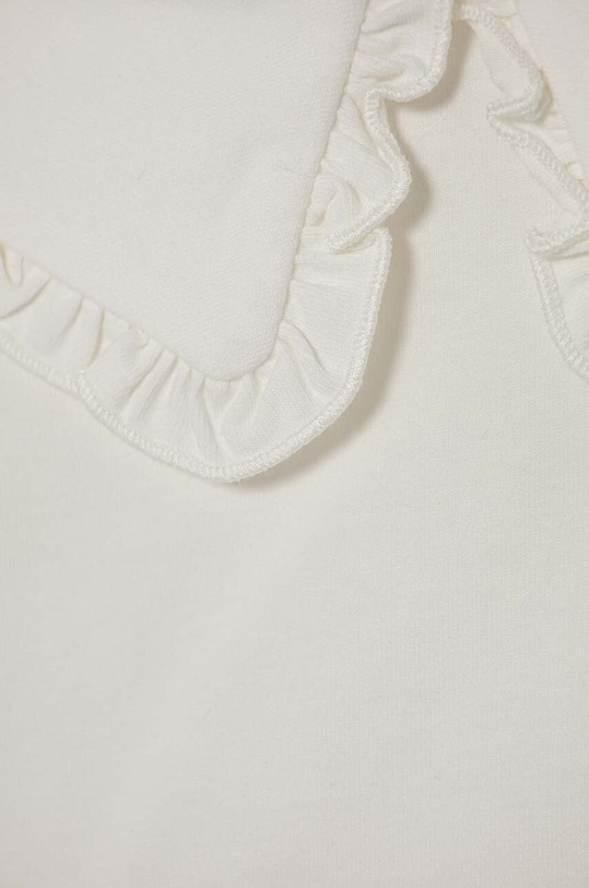 Dziewczynka zippy longsleeve bawełniany niemowlęcy 3106005301 biały