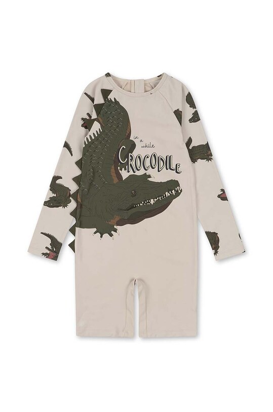Konges Sløjd costum de baie dintr-o bucată pentru bebeluși verde KS100078