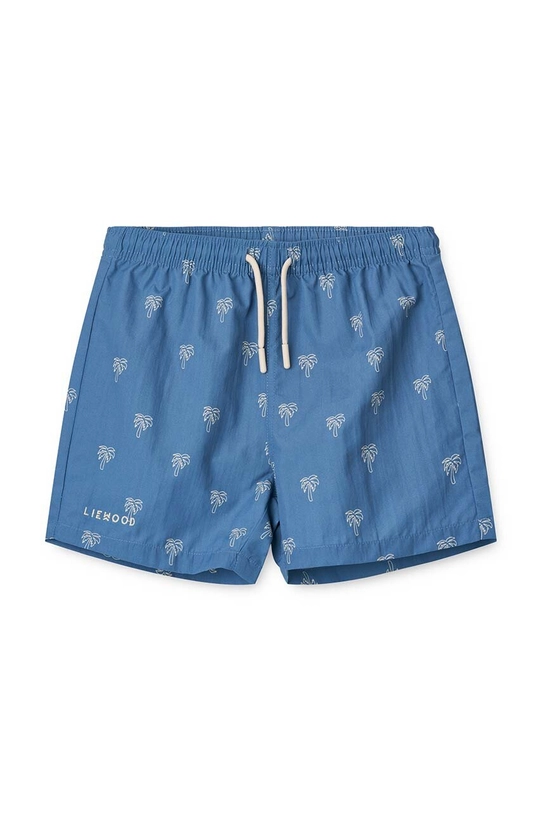 Liewood szorty kąpielowe dziecięce Duke Printed Board Shorts Planet friendly niebieski LW19410