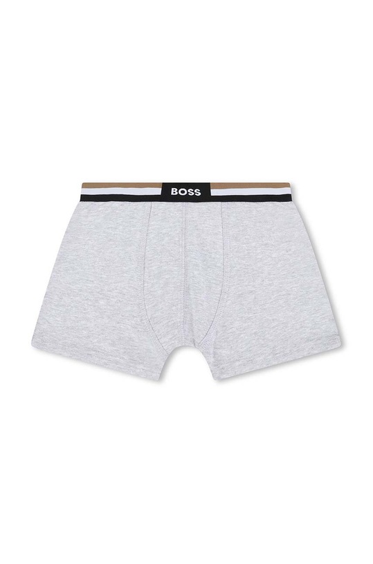 BOSS bokserki dziecięce 2-pack bokserki dopasowane szary J50973.