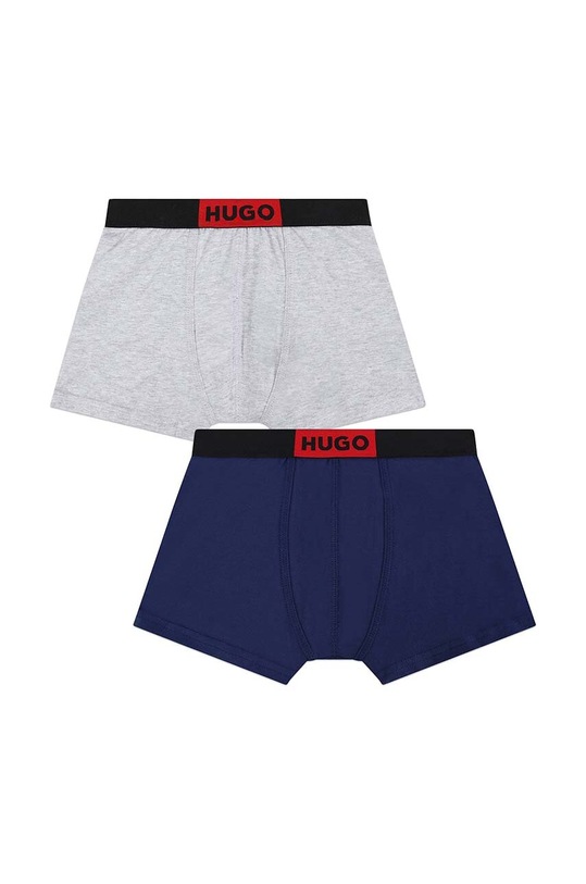 HUGO bokserki dziecięce 2-pack bokserki dopasowane granatowy G00125.