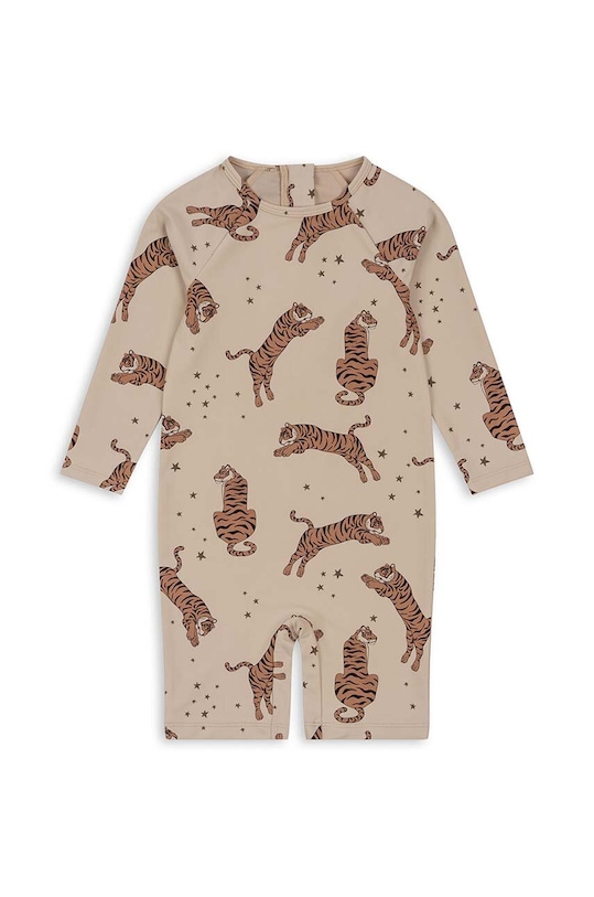 Konges Sløjd jednoczęściowy strój kąpielowy dziecięcy Produkt niemowlęcy beżowy KS100741