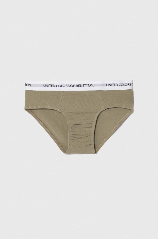 United Colors of Benetton slipy dziecięce 2-pack 3OP80S484.G.Seasonal zielony AW24