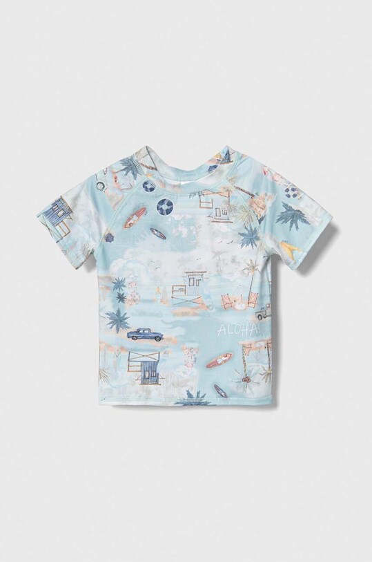 Jamiks tricou de înot pentru copii TRAYER.II.Bluz.JLG143.B turcoaz SS24