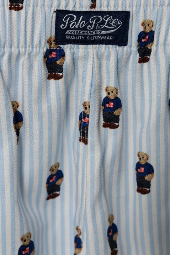 Хлопчик Дитяча бавовняна піжама Polo Ralph Lauren 8P0139 блакитний