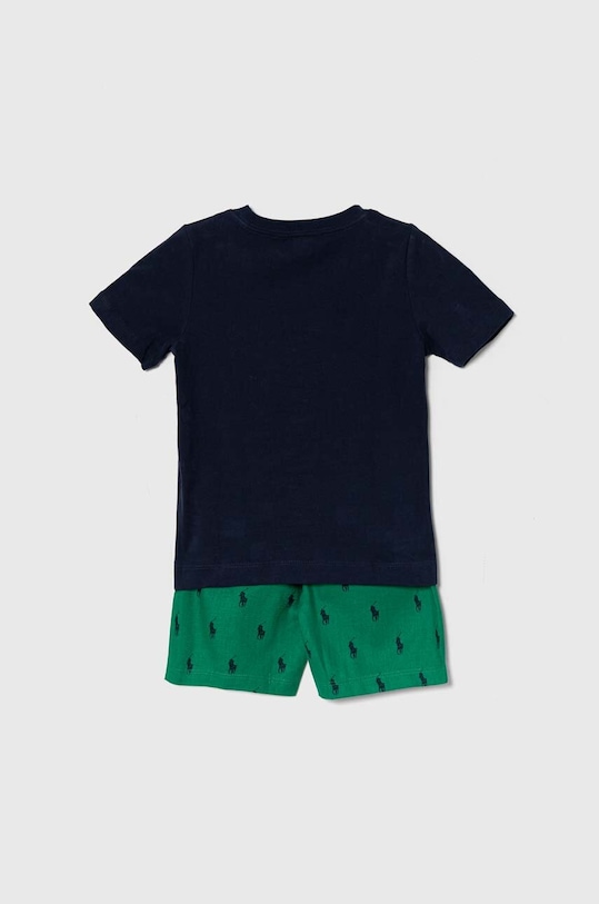 Дитяча бавовняна піжама Polo Ralph Lauren 8P0141 зелений AA00