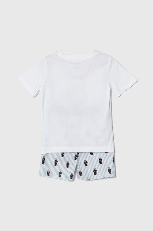 Polo Ralph Lauren piżama bawełniana dziecięca 8P0142 niebieski SS24
