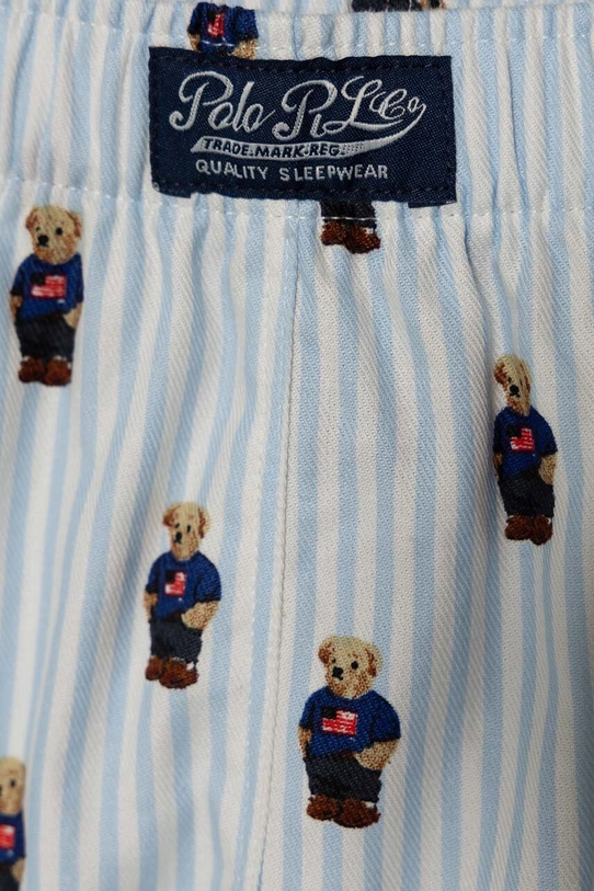 Chłopiec Polo Ralph Lauren piżama bawełniana dziecięca 9P0139 niebieski