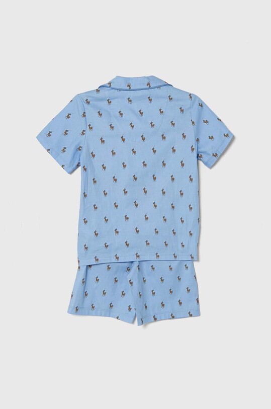 Polo Ralph Lauren piżama bawełniana dziecięca 9P0155 niebieski SS24