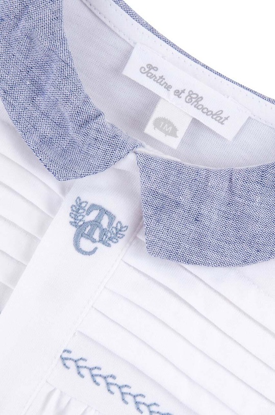 Tartine et Chocolat śpioszki bawełniane niemowlęce biały TY54070.49.74