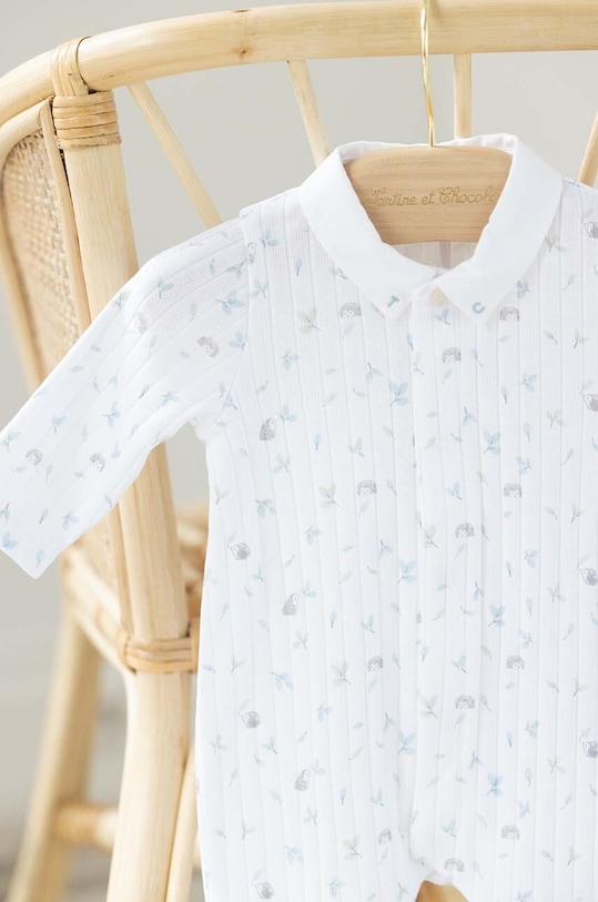 Хлопковый комбинезон для младенцев Tartine et Chocolat TY54050.49.74 белый