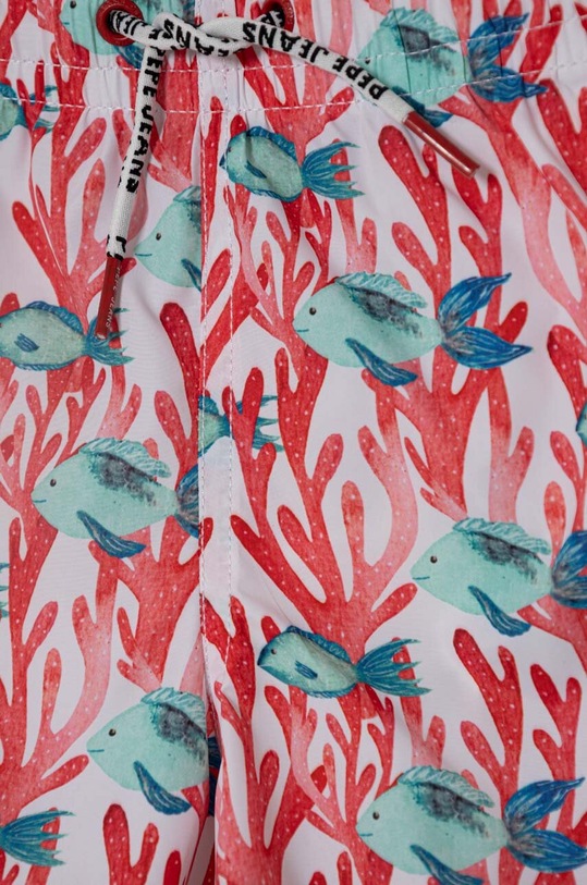 Băieți Pepe Jeans pantaloni scurti de baie copii FISHCORAL SWIMSHORT PBB10326 rosu