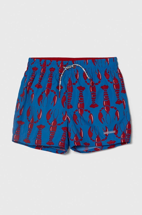 Pepe Jeans pantaloni scurti de baie copii LOBSTER SWIMSHORT Planet friendly rosu PBB10328