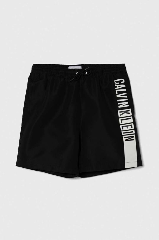 Calvin Klein Jeans szorty kąpielowe dziecięce Planet friendly czarny KV0KV00035.PPYH
