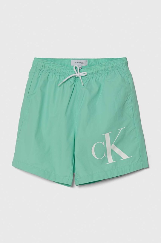Calvin Klein Jeans szorty kąpielowe dziecięce Planet friendly zielony KV0KV00049.PPYH