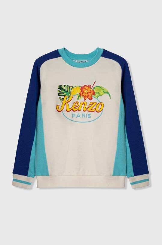 Детская хлопковая кофта Kenzo Kids K60410.156.162 голубой SS24