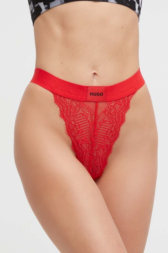 HUGO brazyliany koronka czerwony 50502787