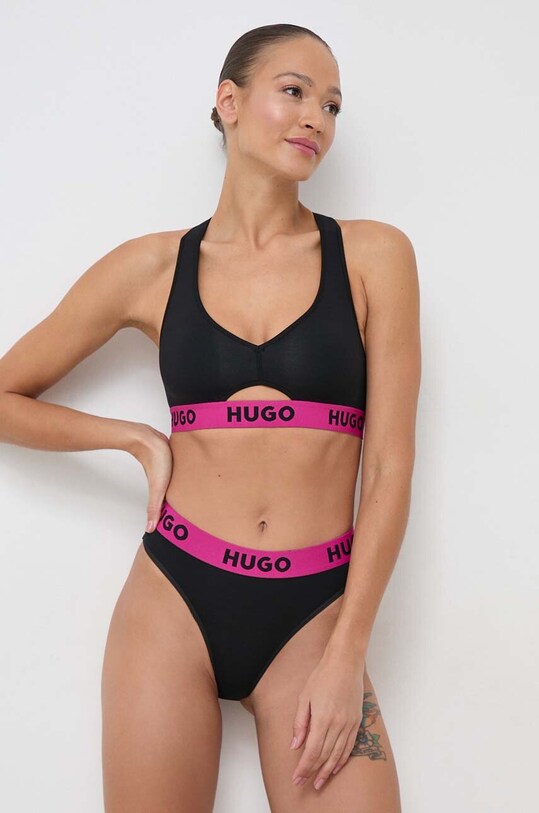 HUGO biustonosz 50509355 czarny SS24