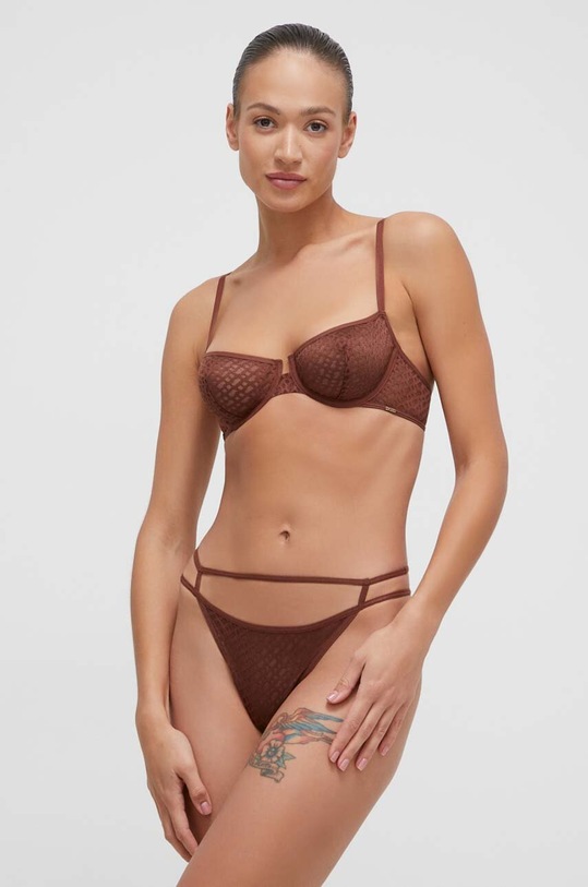 Podprsenka BOSS hnedá 50509997