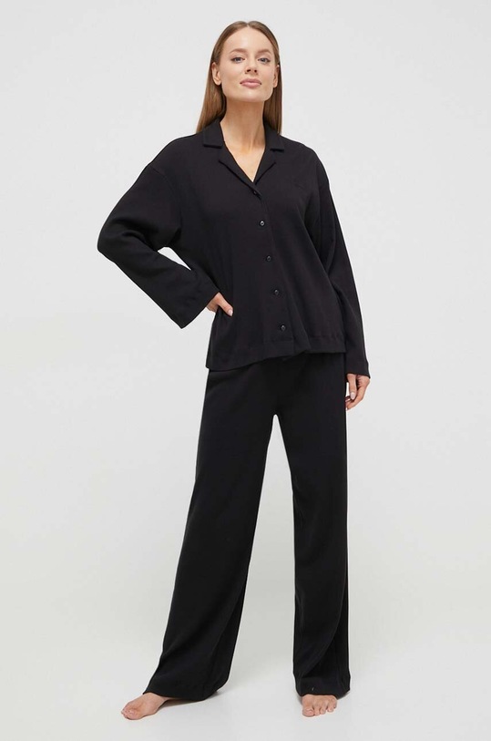 BOSS pijamale de bumbac set negru 50511152