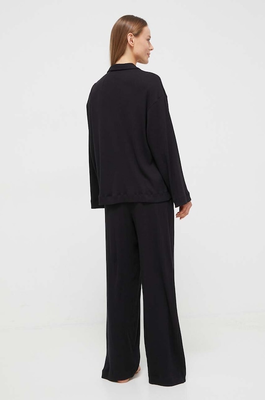 BOSS pijamale de bumbac 50511152 negru AW24