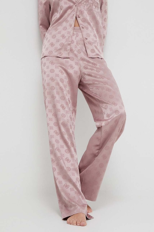 Πιτζάμα Guess O4RX04.WFTL0 ροζ