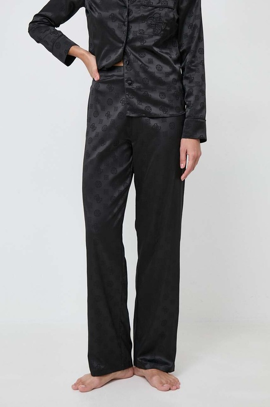 Pyžamo Guess BIANCA čierna O4RX04.WFTL0