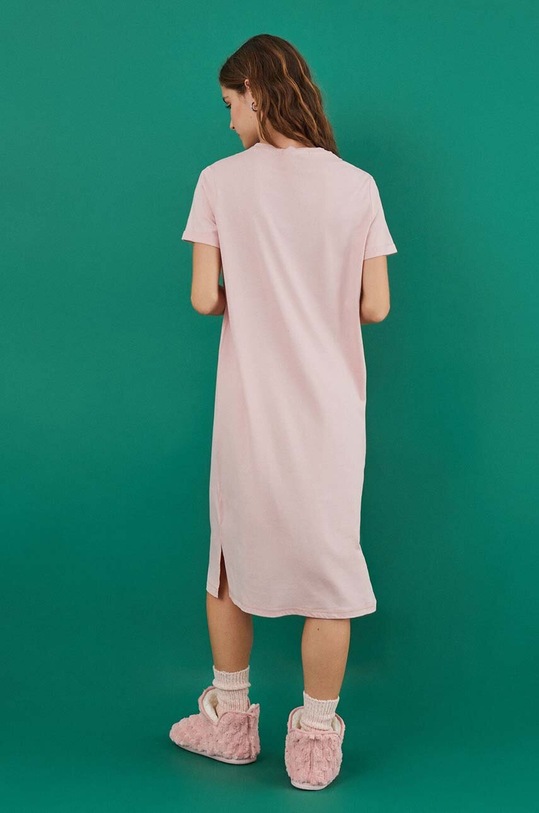 Îmbrăcăminte women'secret cămașă de noapte din bumbac MANOLO BAKES 4366574 roz