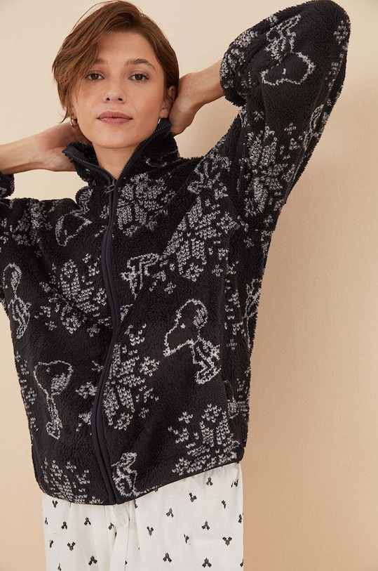 Odzież women'secret szlafrok Snoopy 4416255 czarny