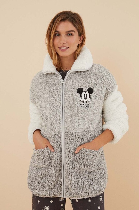 Kućni ogrtač women'secret Mickey Mouse natpis siva 4416260
