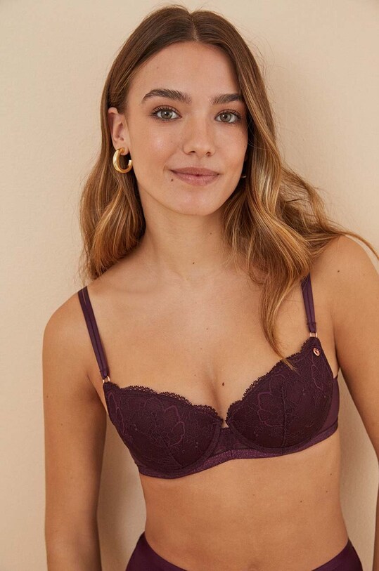 women'secret reggiseno FEMININE LA VECINA RUBIA imbottita violetto 4026395.396.397