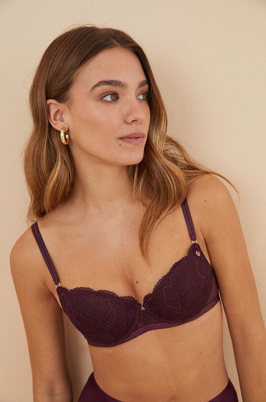 women'secret reggiseno FEMININE LA VECINA RUBIA 4026395.396.397 violetto SS24