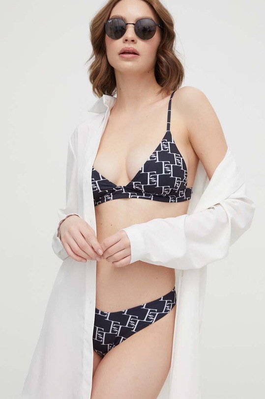 Elisabetta Franchi dwuczęściowy strój kąpielowy komplet czarny CS56N41E2