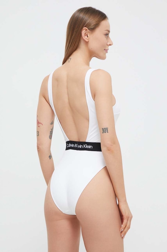 Odzież Calvin Klein jednoczęściowy strój kąpielowy KW0KW02260 biały