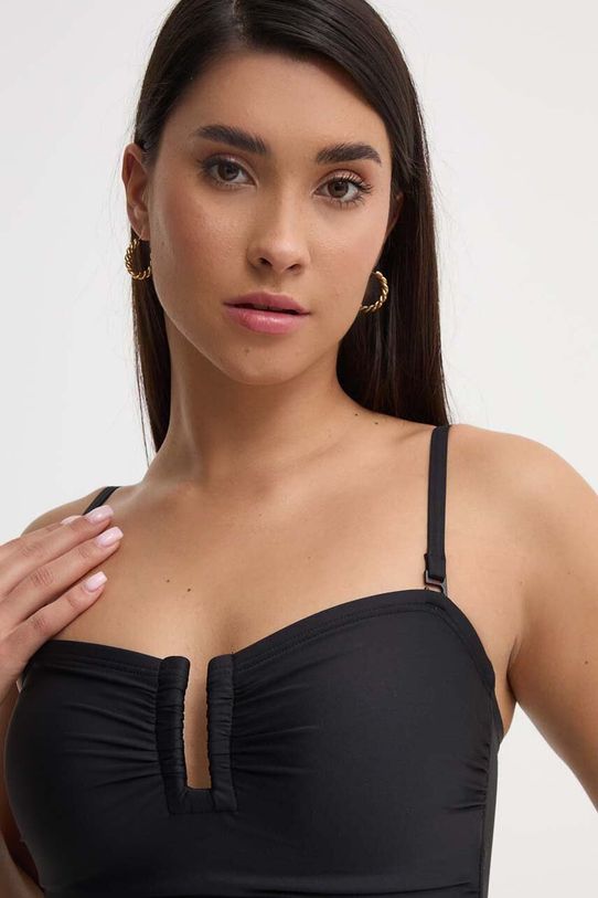 Dkny jednoczęściowy strój kąpielowy czarny DI4MS605