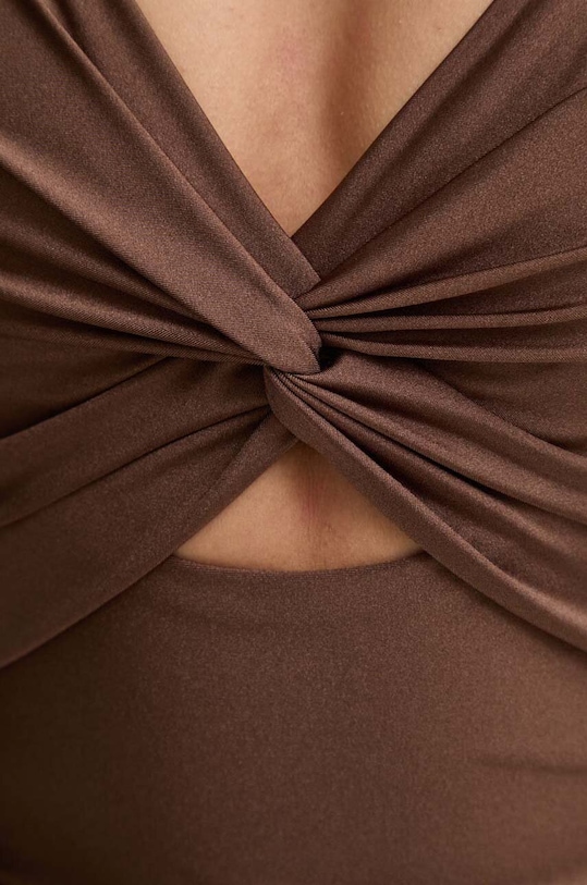 Ολόσωμο μαγιό DKNY καφέ DI4MS518