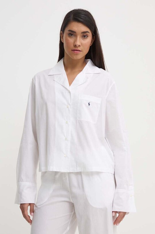 Polo Ralph Lauren pijamale de bumbac alb 4P8004