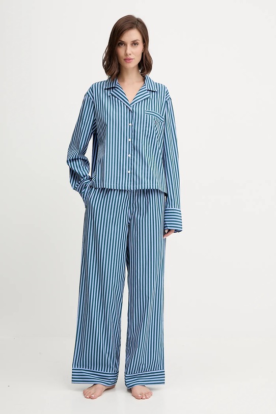 Polo Ralph Lauren piżama bawełniana wzorzyste fioletowy 4P8004