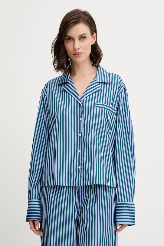 Bavlnené pyžamo Polo Ralph Lauren 4P8004 modrá AA00