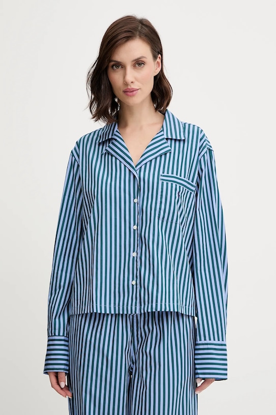 Bavlnené pyžamo Polo Ralph Lauren 4P8004 modrá AA00