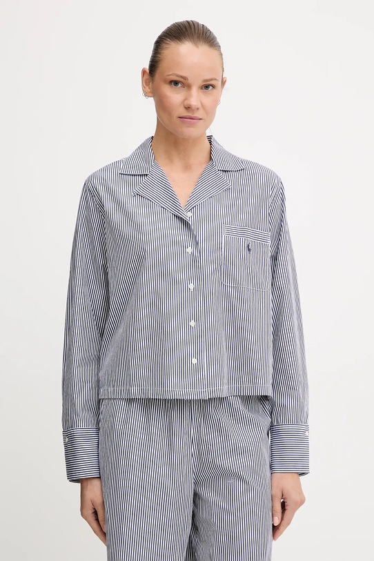 Polo Ralph Lauren piżama bawełniana 4P8004 niebieski AA00
