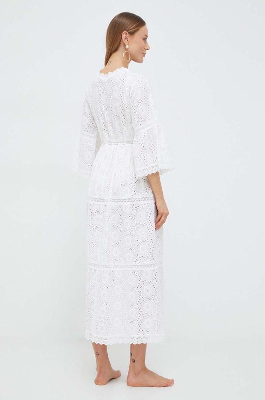 Odzież Melissa Odabash narzutka plażowa bawełniana Ava MO.AVA biały