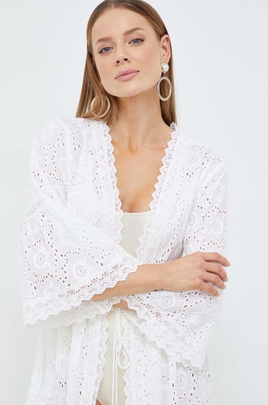 Melissa Odabash narzutka plażowa bawełniana Ava MO.AVA biały