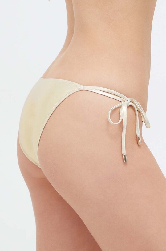 Μαγιό σλιπ μπικίνι Karl Lagerfeld MO.KEYWESTBOTTOM χρυσαφί SS24