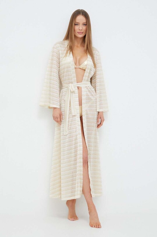 Melissa Odabash coperta spiaggia MO.MELISSA oro SS24