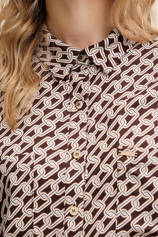 Melissa Odabash koszula plażowa Millie MO.MILLIE brązowy