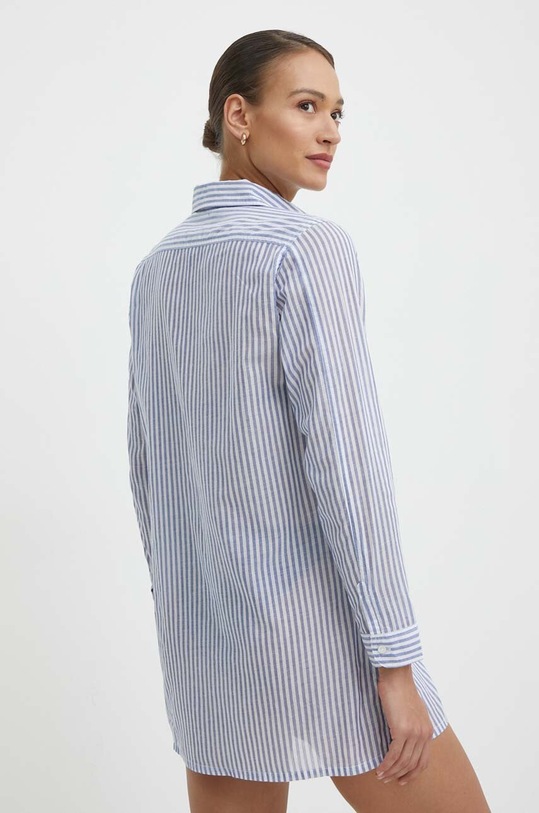 Abbigliamento Lauren Ralph Lauren camicia da spiaggia in cotone 20108176 blu